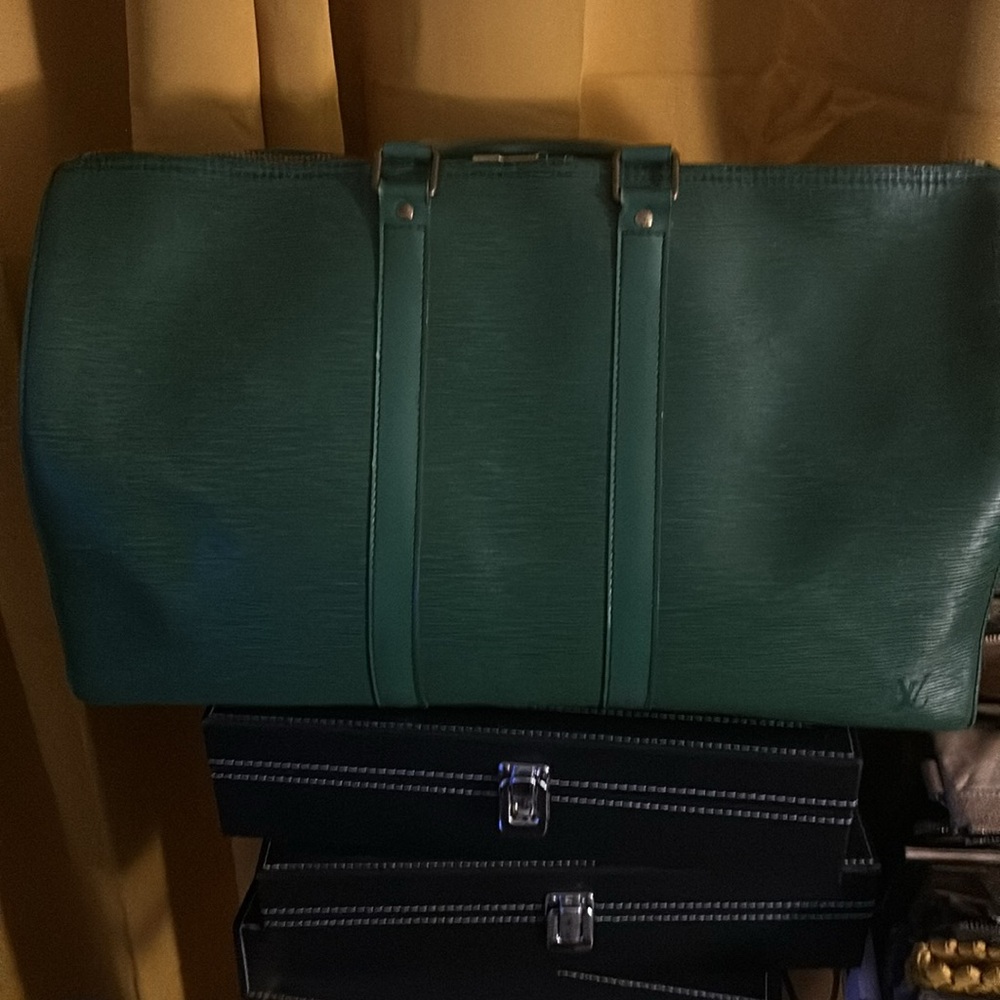 Authentic Louis Vuitton Green Epi 45 Leather Men's Bag